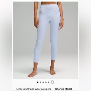 Light blue Lululemon leggings
